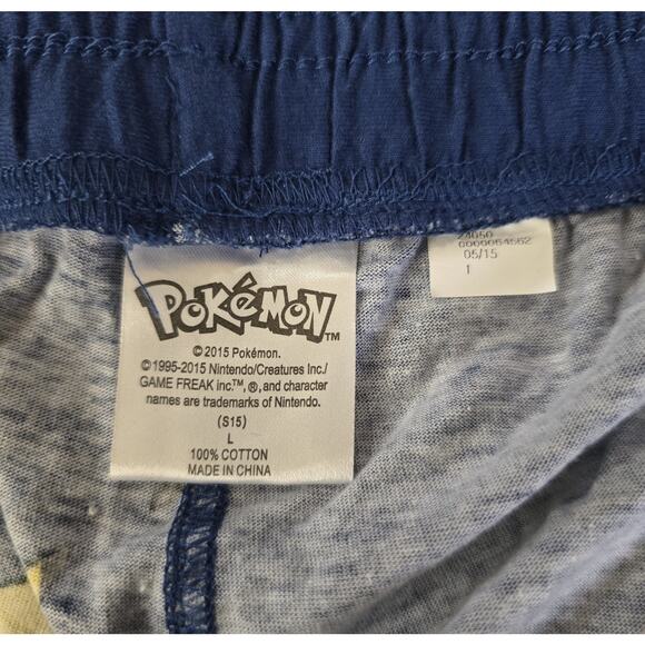 I Love Pokemon Pikachu Pajama Pants Adult SZ L NOS 2015 - Picture 6 of 6